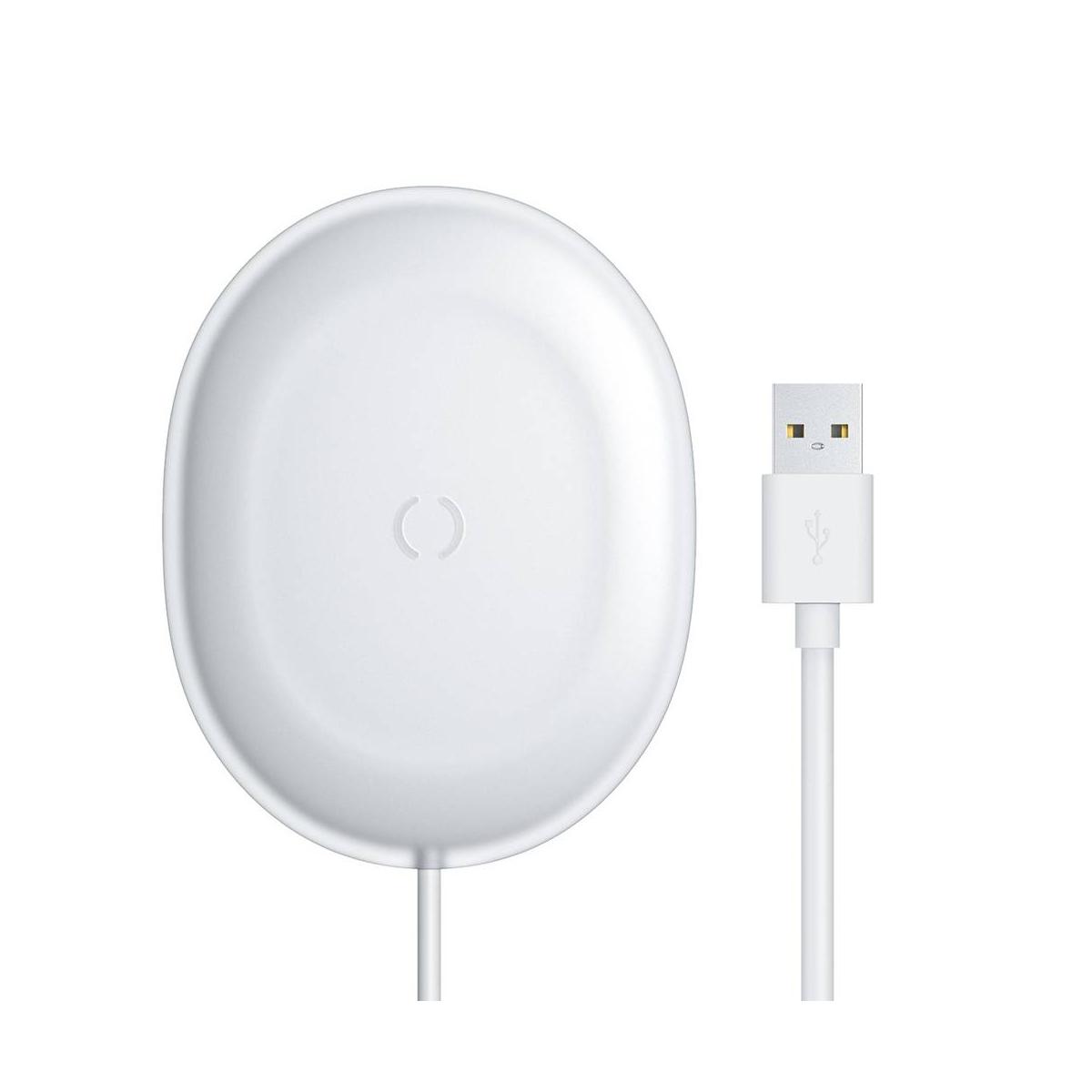 Kép 10/16 - Baseus vezeték nelküli töltő Jelly QC 3.0, 15W, fehér (WXGD-02)