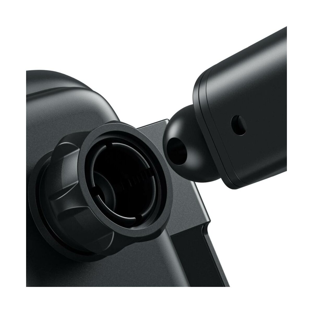 Kép 12/13 - Baseus autós telefontartó, Rock-solid Electric Holder szett, szenzoros nyit, Vez. Nélk. Tölt (szellőző+műszerf+szivargy) fekete WXHW01-B01