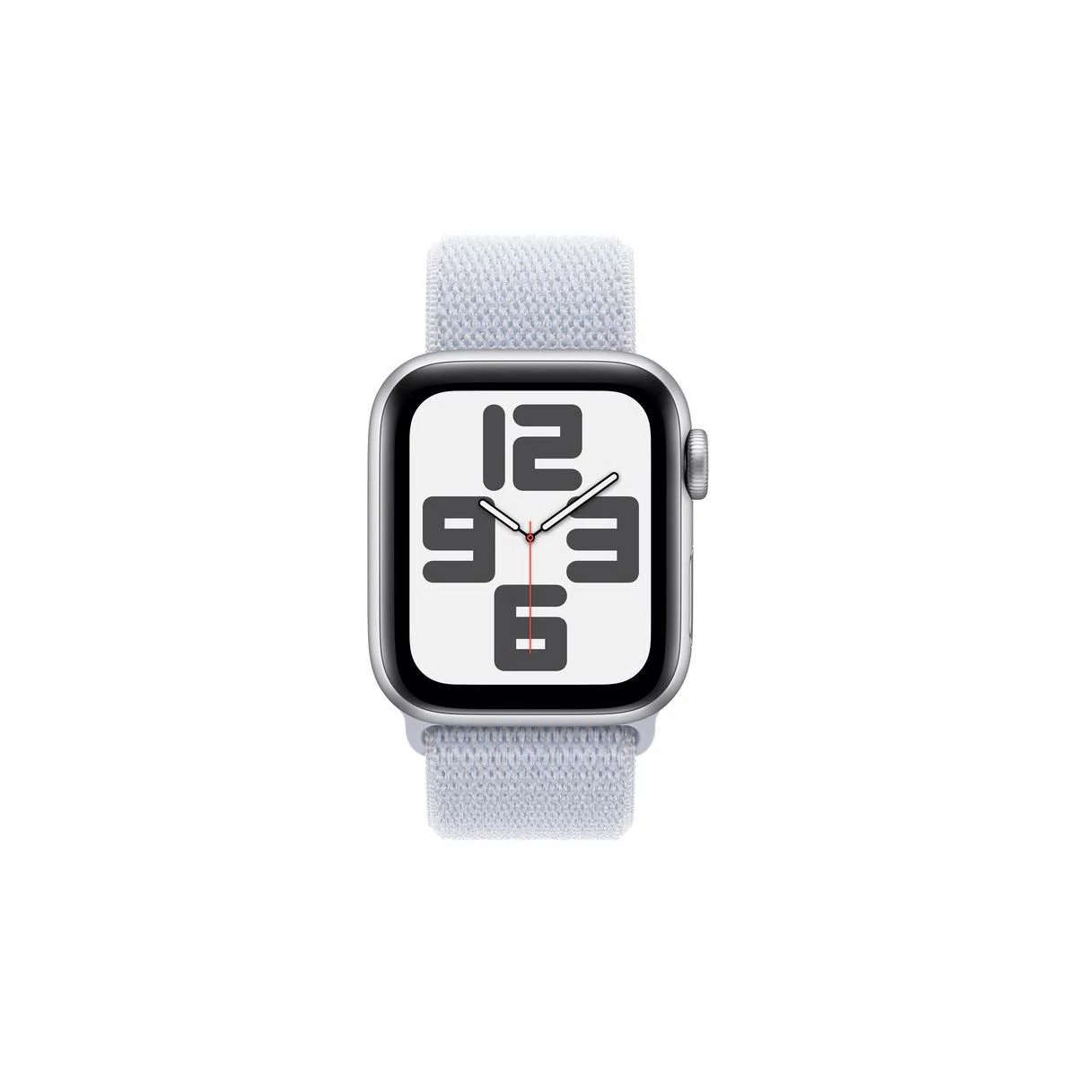 Kép 2/2 - Apple Watch SE GPS + Cellular 40mm ezüst alumínium tok, fakókék sportpánt EU MXGE3