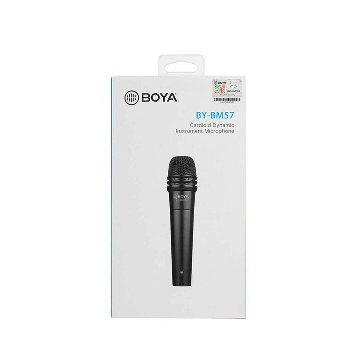 Kép 2/2 - BOYA dinamikus kardioid, kézi mikrofon, XLR csatlakozóval, fekete EU