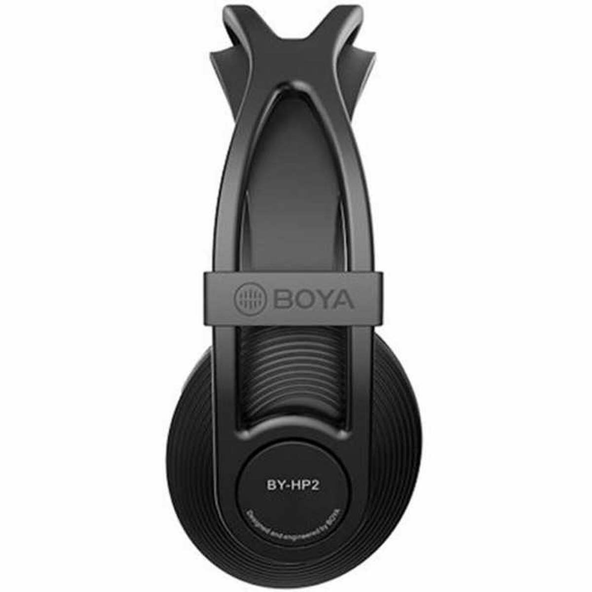 Kép 2/3 - BOYA vezetékes fejhallgató 3.5 mm Jack csatlakozóval, 6.35 mm adapterrel, fekete EU