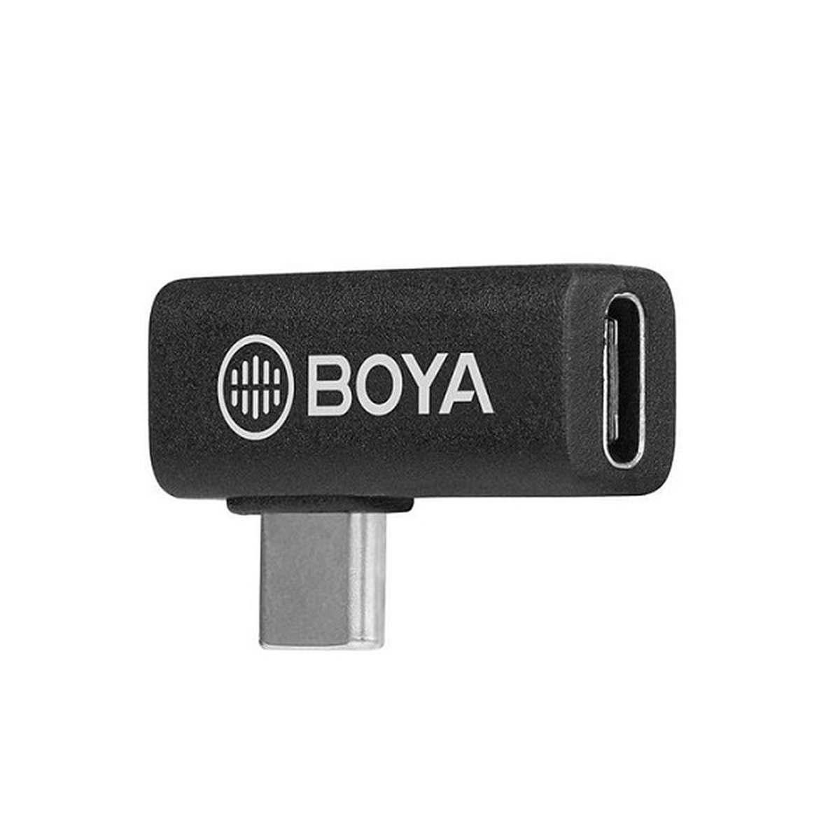 Kép 2/2 - BOYA USB Type-C bemenet- Type-C kimenet OTG kábel, 90', fekete EU
