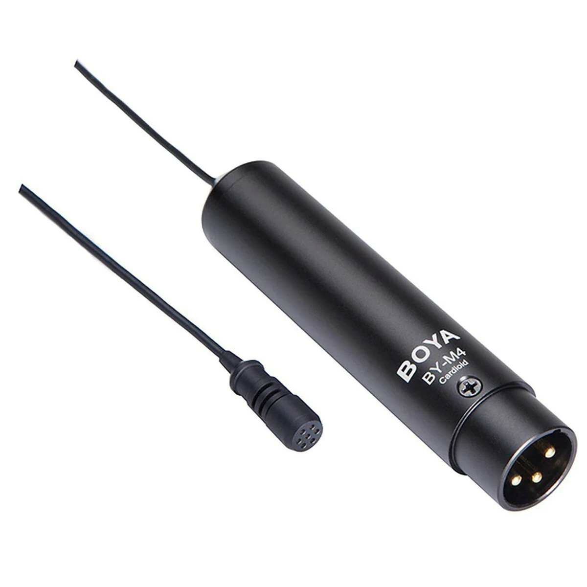 Kép 2/4 - BOYA vezetékes csíptetős Lavalier mikrofon XLR csatlakozóval, kardioid kondenzátorral, fekete EU
