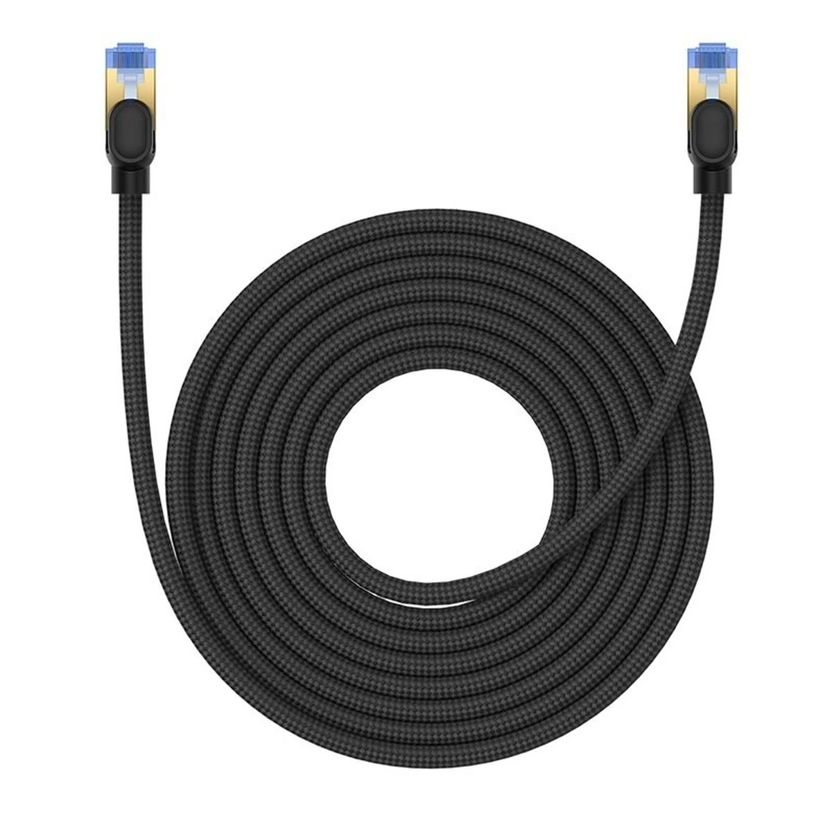 Kép 3/4 - Baseus CAT7 hálózati kábel RJ45 (nejlonfonat) 10 Gbps, 8m, fekete (B0013320B111-06)