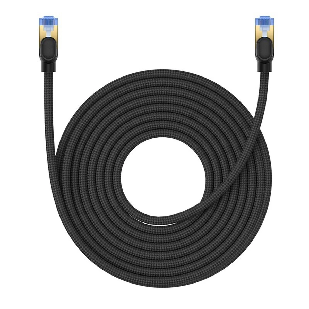 Kép 3/4 - Baseus CAT7 hálózati kábel RJ45 (nejlonfonat) 10 Gbps, 10m, fekete (B0013320B111-07)