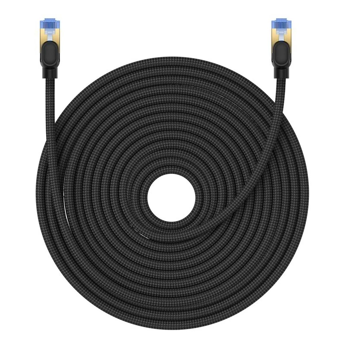 Kép 3/4 - Baseus CAT7 hálózati kábel RJ45 (nejlonfonat) 10 Gbps, 25m, fekete (B0013320B111-10)