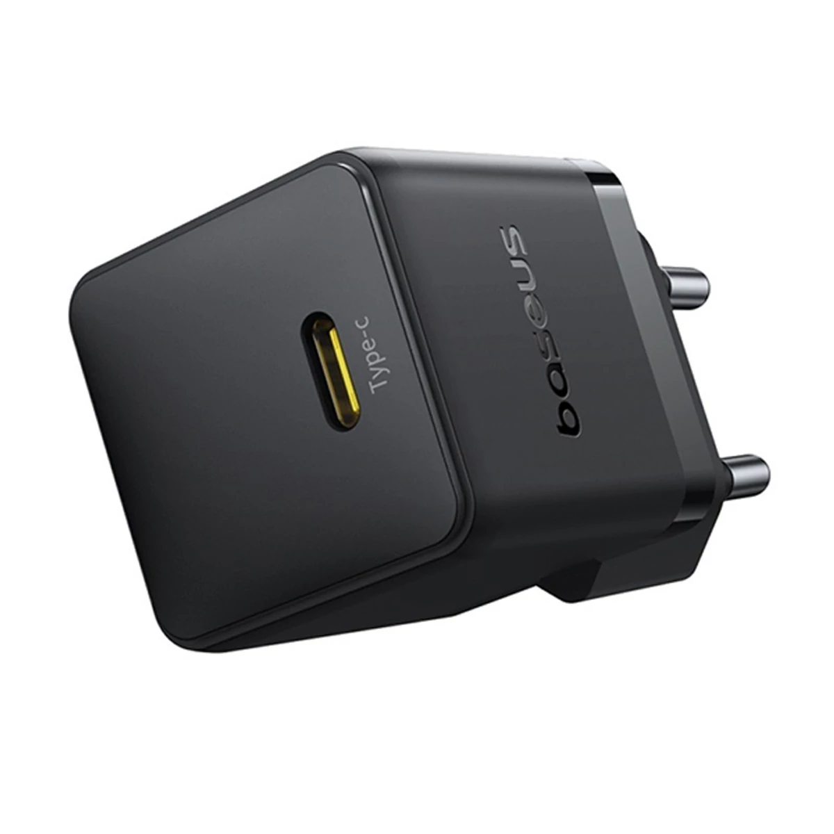 Kép 2/3 - Baseus Travel Charger Palm Series hálózati gyorstöltő Type-C 20W, fekete EU (P10111602113-00)