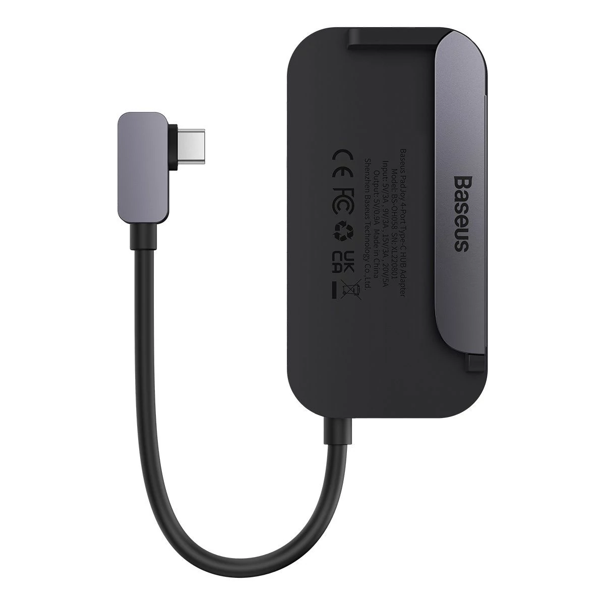 Kép 4/6 - Baseus HUB PadJoy 4 az 1-ben (USB 3.0, HDMI 2.0 4K 30Hz, Type-C anya100W, 3.5 mm Jack ) Type-C kimen