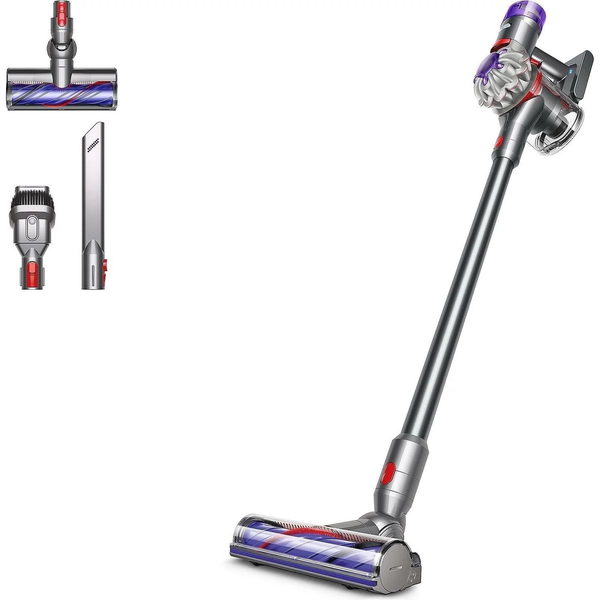 Kép 2/3 - Dyson V8 Advanced vezeték nélküli porszívó, ezüst/nikkel EU 492636-01