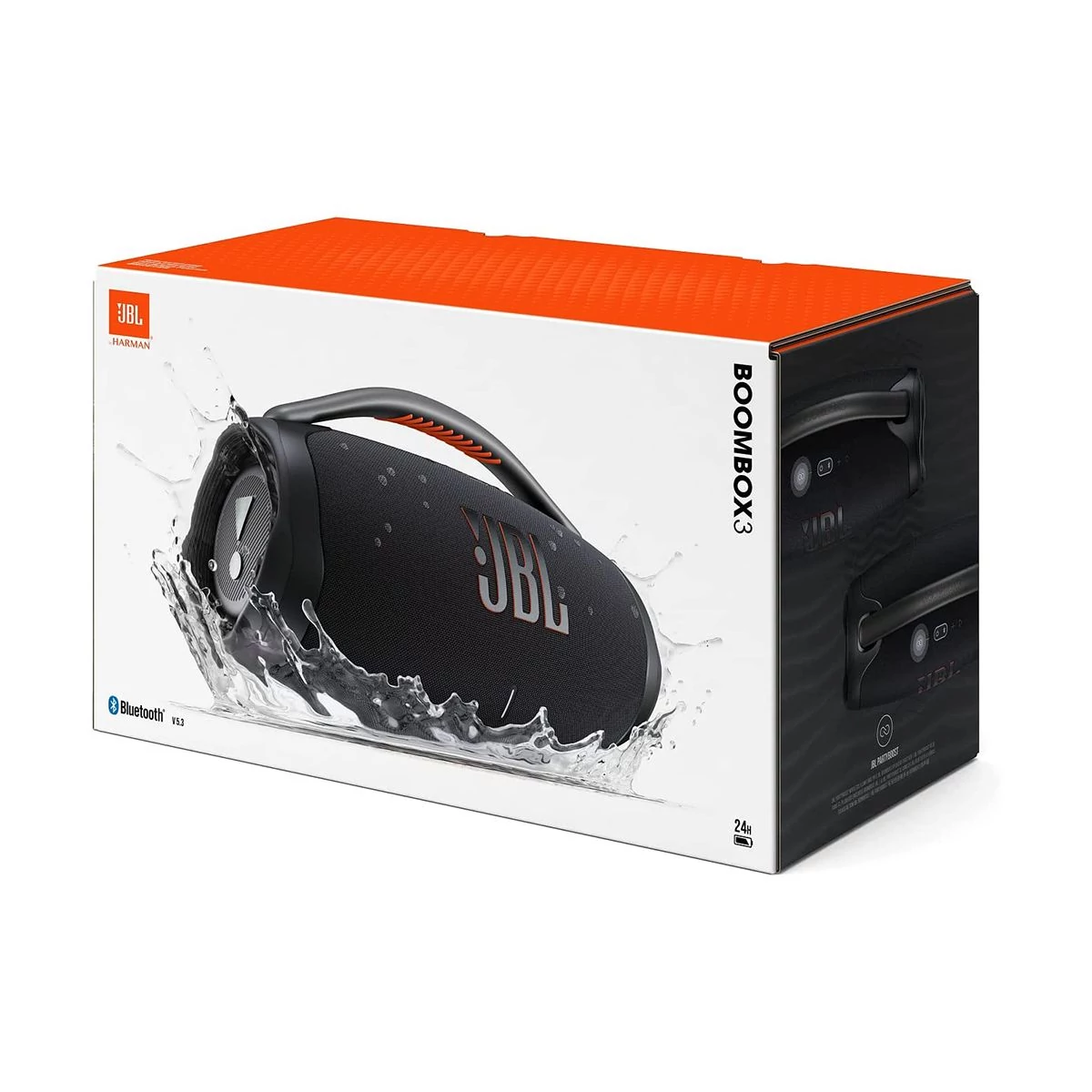 Kép 2/6 - JBL Boombox 3 hordozható Bluetooth hangszóró, fekete EU