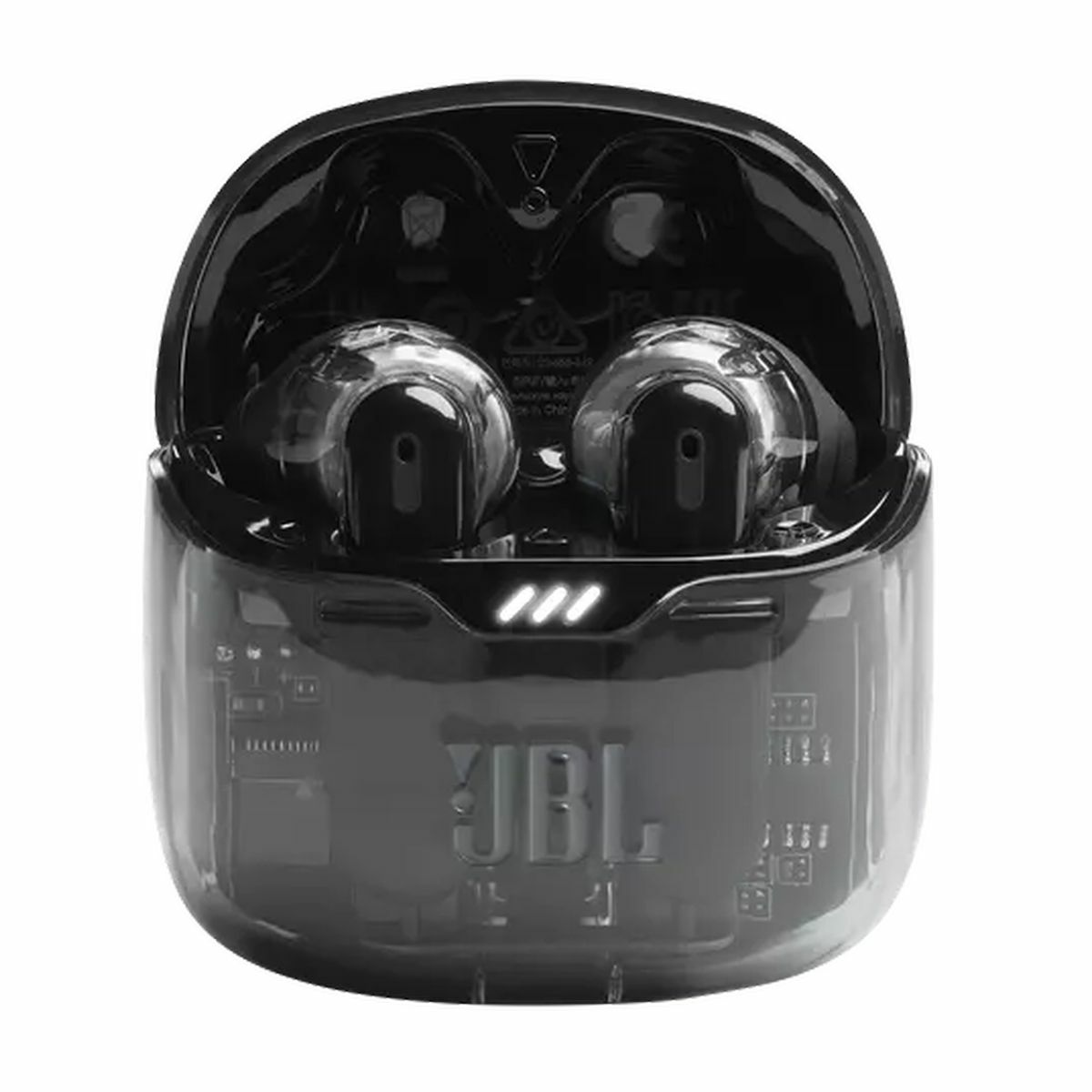 Kép 2/9 - JBL Tune Flex Ghost Edition vezeték nélküli fülhallgató, fekete-átlátszó EU