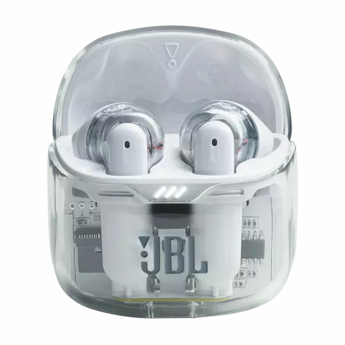 Kép 2/10 - JBL Tune Flex Ghost Edition vezeték nélküli fülhallgató, fehér-átlátszó EU