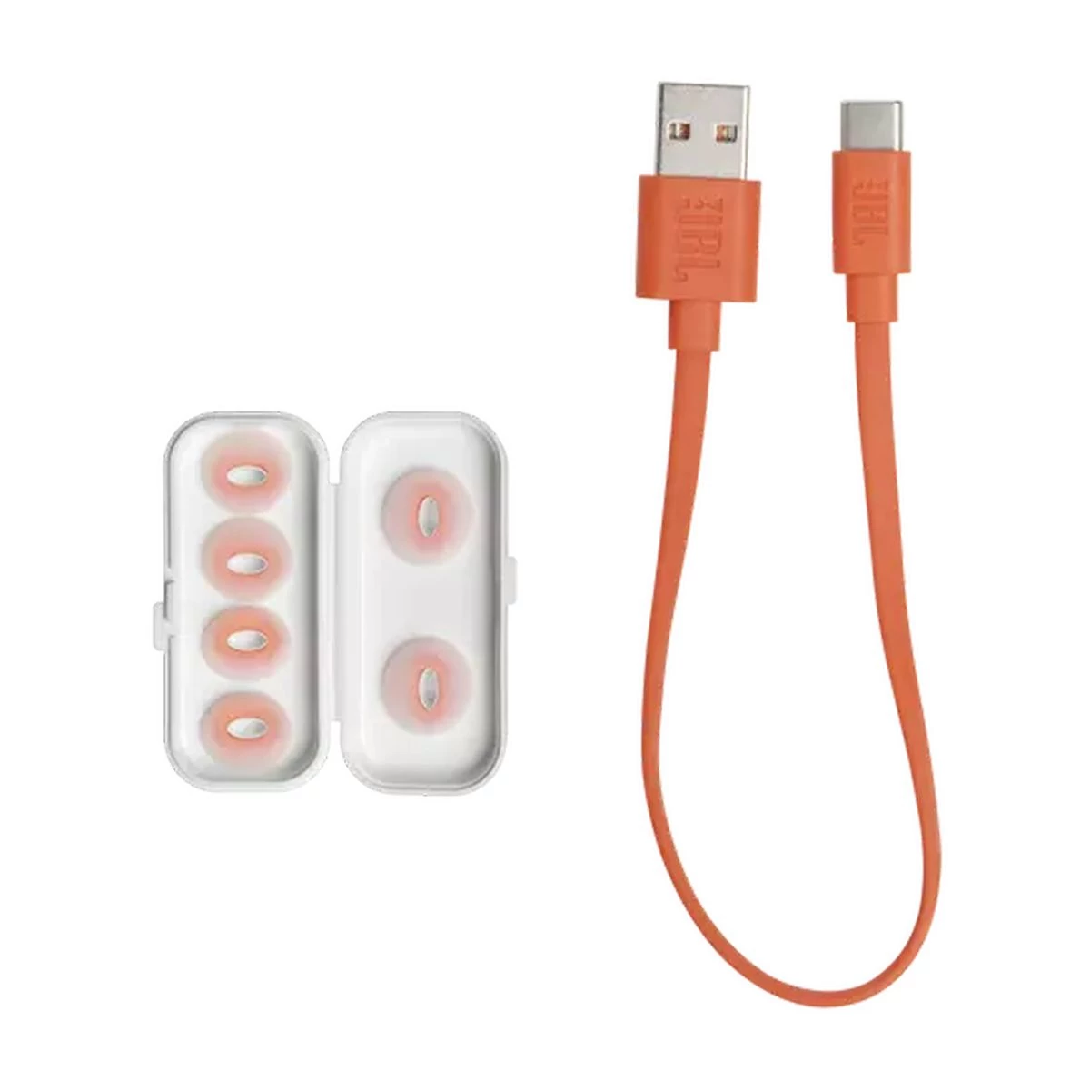 Kép 10/10 - JBL Tune Flex Ghost Edition vezeték nélküli fülhallgató, fehér-átlátszó EU