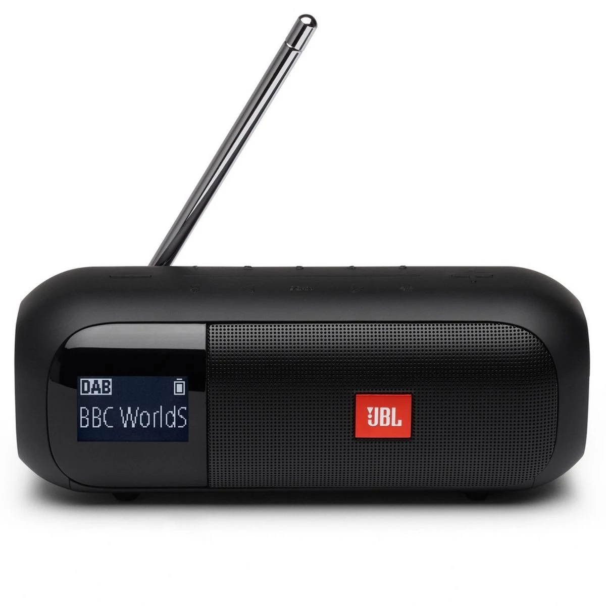 Kép 2/6 - JBL Tuner 2 hordozható bluetooth hangszóró FM/DAB/DAB+ rádióval, fekete EU