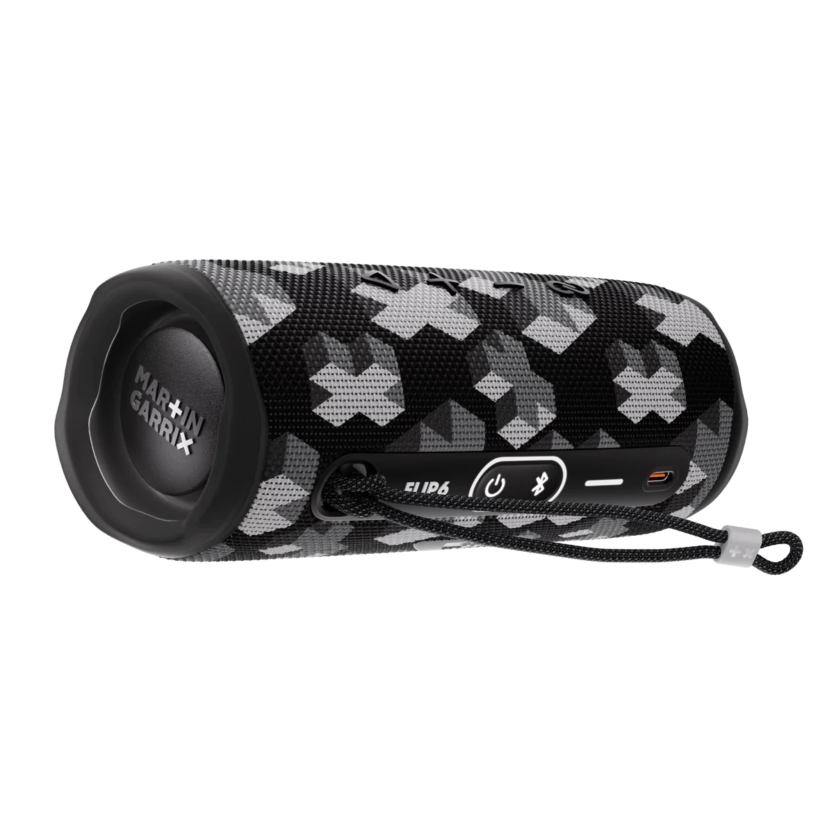 Kép 6/7 - JBL Flip 6 Bluetooth hordozható hangszóró Martin Garrix Edition fekete EU