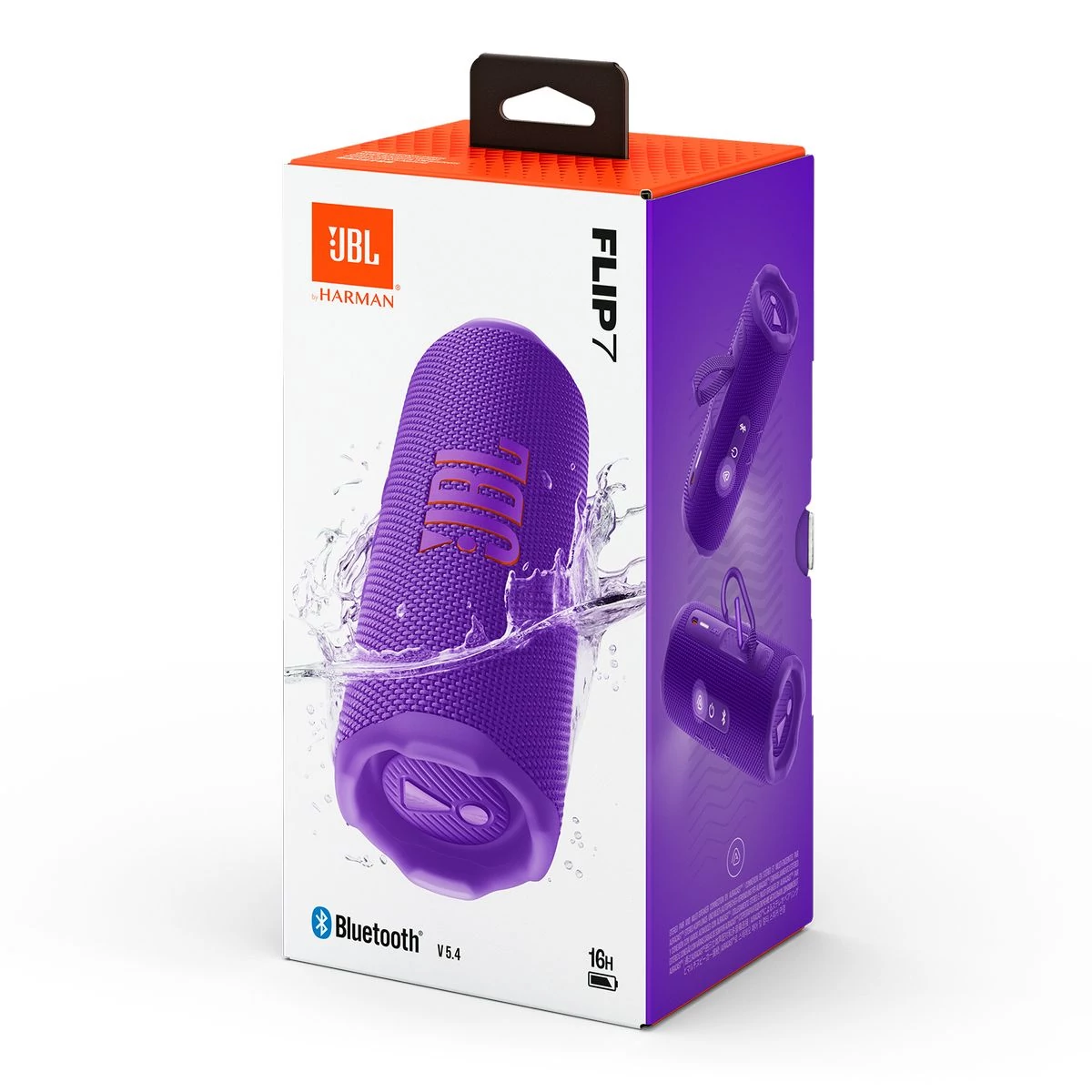 Kép 4/4 - JBL Flip 7 Bluetooth hordozható hangszóró, lila EU