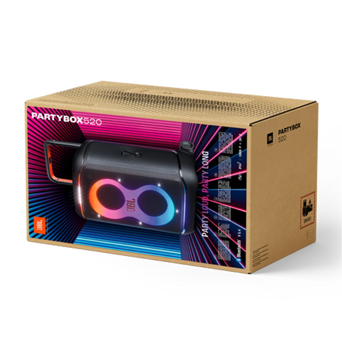 Kép 3/6 - JBL Partybox 520 Bluetooth hangszóró fekete EU