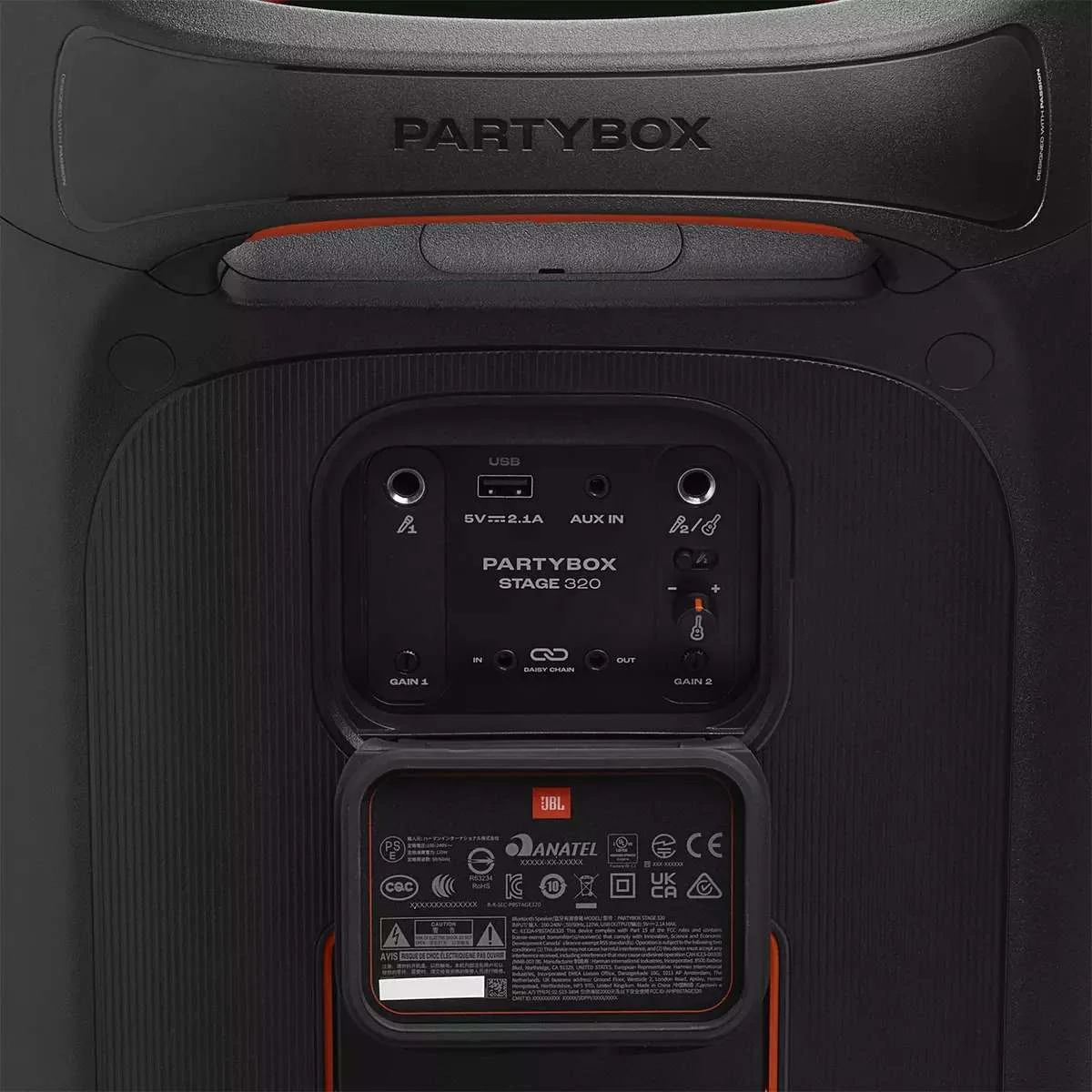 Kép 9/11 - JBL Partybox Stage 320 Bluetooth Hangszóró, fekete EU