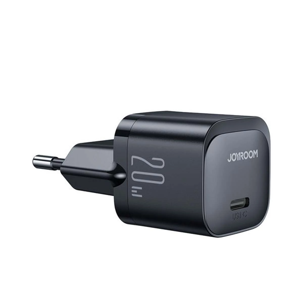 Kép 2/3 - Joyroom Travel Charger Mini hálózati töltő Type-C, PD 20W, fekete (JR-TCF02)