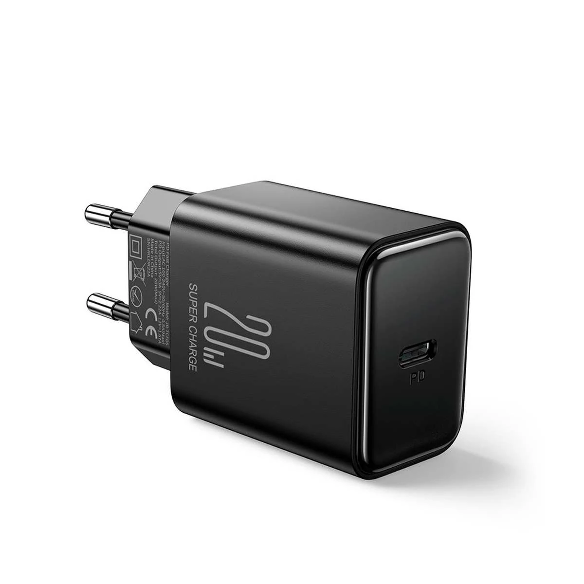 Kép 7/15 - Joyroom Travel Charger Type-C, PD 20W with Type-C to Lightning kábel, 1m, fekete (JR-TCF06)