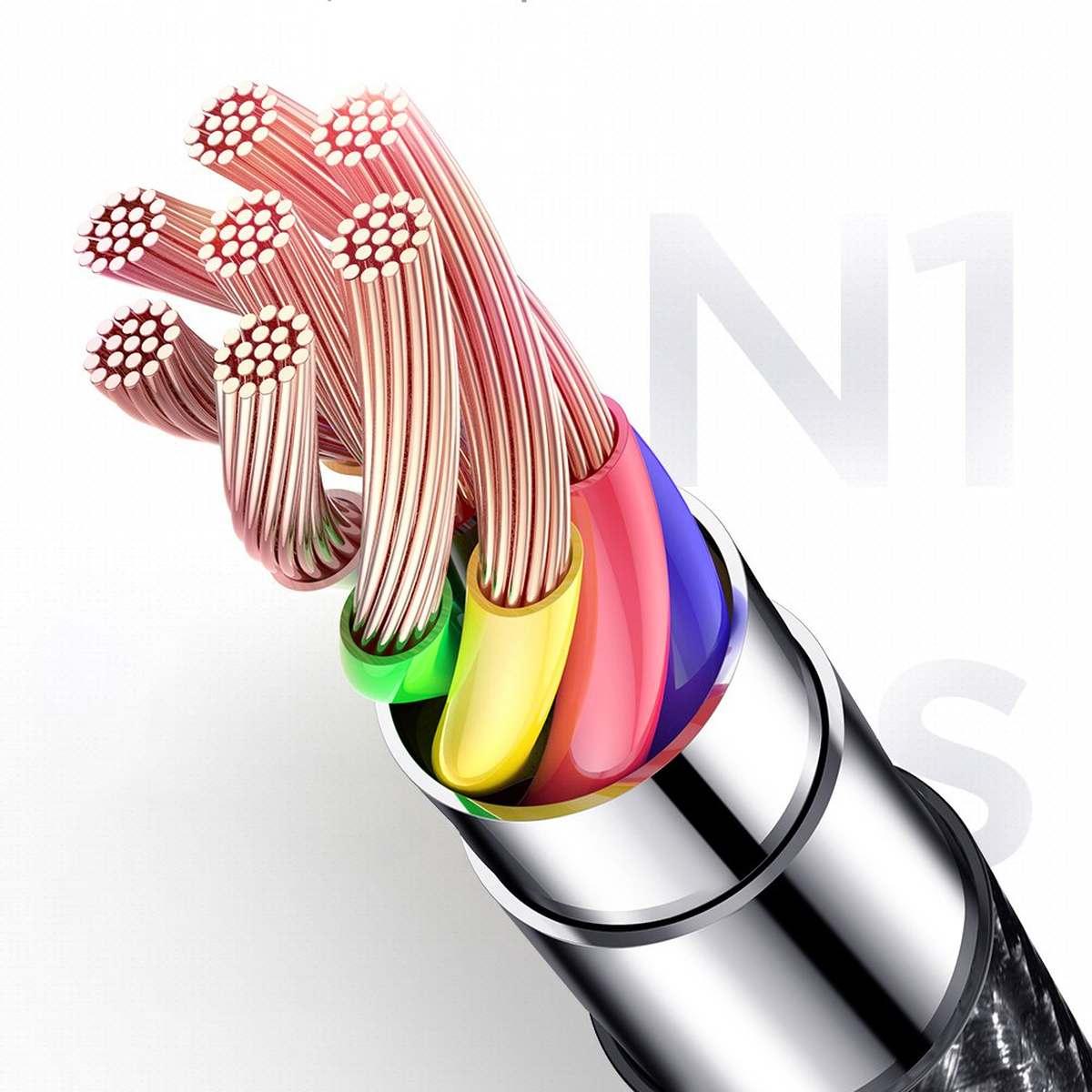 Kép 7/12 - Joyroom Type-C - USB kábel 3A, 1m fekete (S-1030N1)