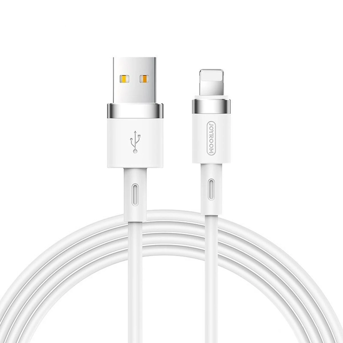 Kép 2/2 - Joyroom Lightning - USB kábel 2.4A, 1.2m fehér (S-1224N2)