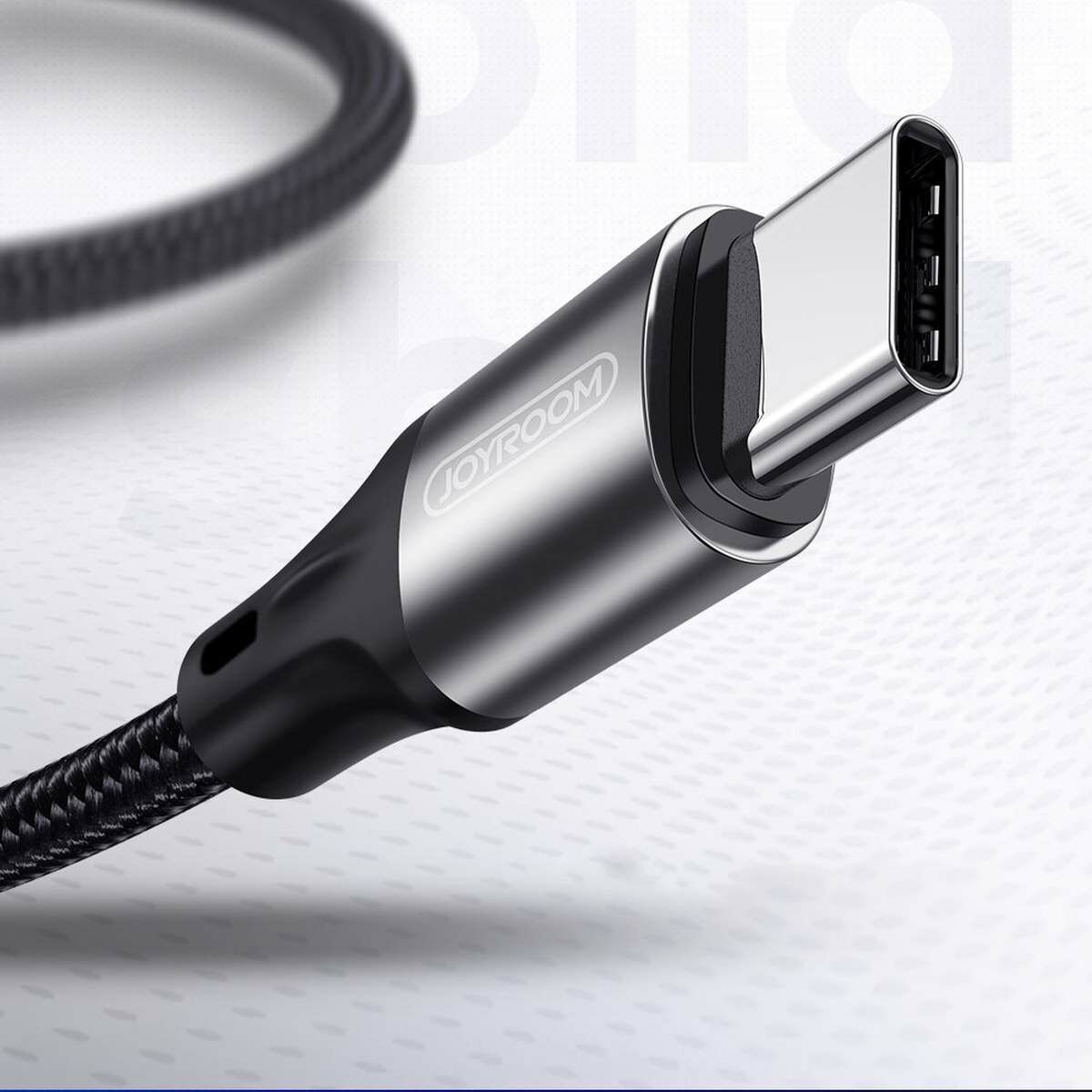 Kép 3/12 - Joyroom Type-C - USB kábel 3A, 1.5m, fekete (S-1530N1)