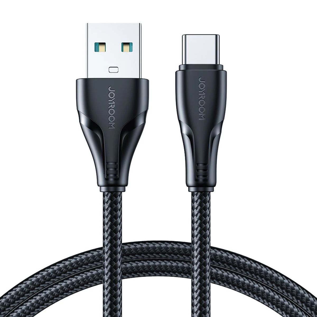 Kép 2/2 - Joyroom USB - Type-C Surpass Series gyorstöltő és adatkábel, 3A, 1,2m, fekete (S-UC027A11)