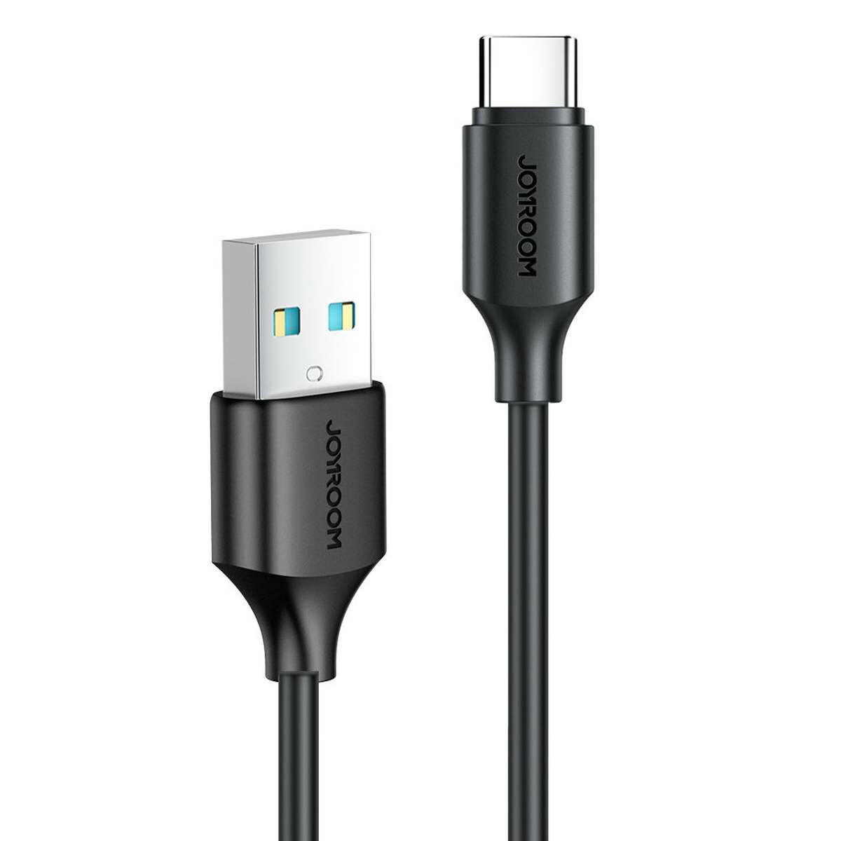 Kép 2/5 - Joyroom USB - Type-C töltő / adatkábel, 3A, 0.25m, fekete (S-UC027A9)