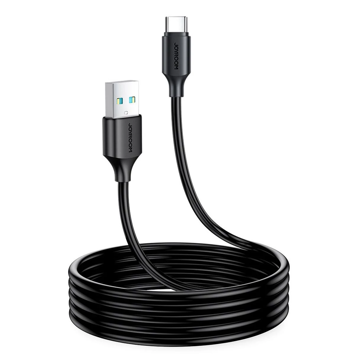 Kép 2/2 - Joyroom USB - Type-C adat- és töltőkábel, 3A, 480Mb/s, 2m, fekete (S-UC027A9)