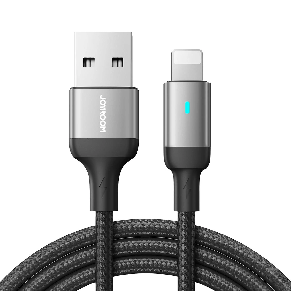 Kép 2/2 - Joyroom USB - Type-C kábel, 2.4A, 1.2m, fekete (S-UL012A10)