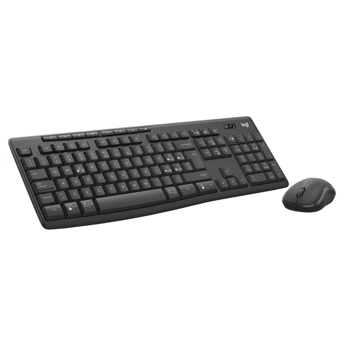 Kép 2/4 - Logitech MK370 billentyűzet (QWERTY) és egér, fekete EU (920-012065)