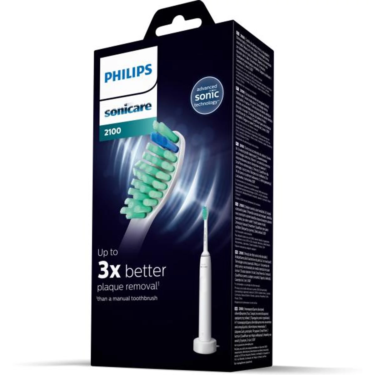 Kép 2/2 - Philips Sonicare 2100 Series szónikus elektromos fogkefe HX3651/13 fehér EU