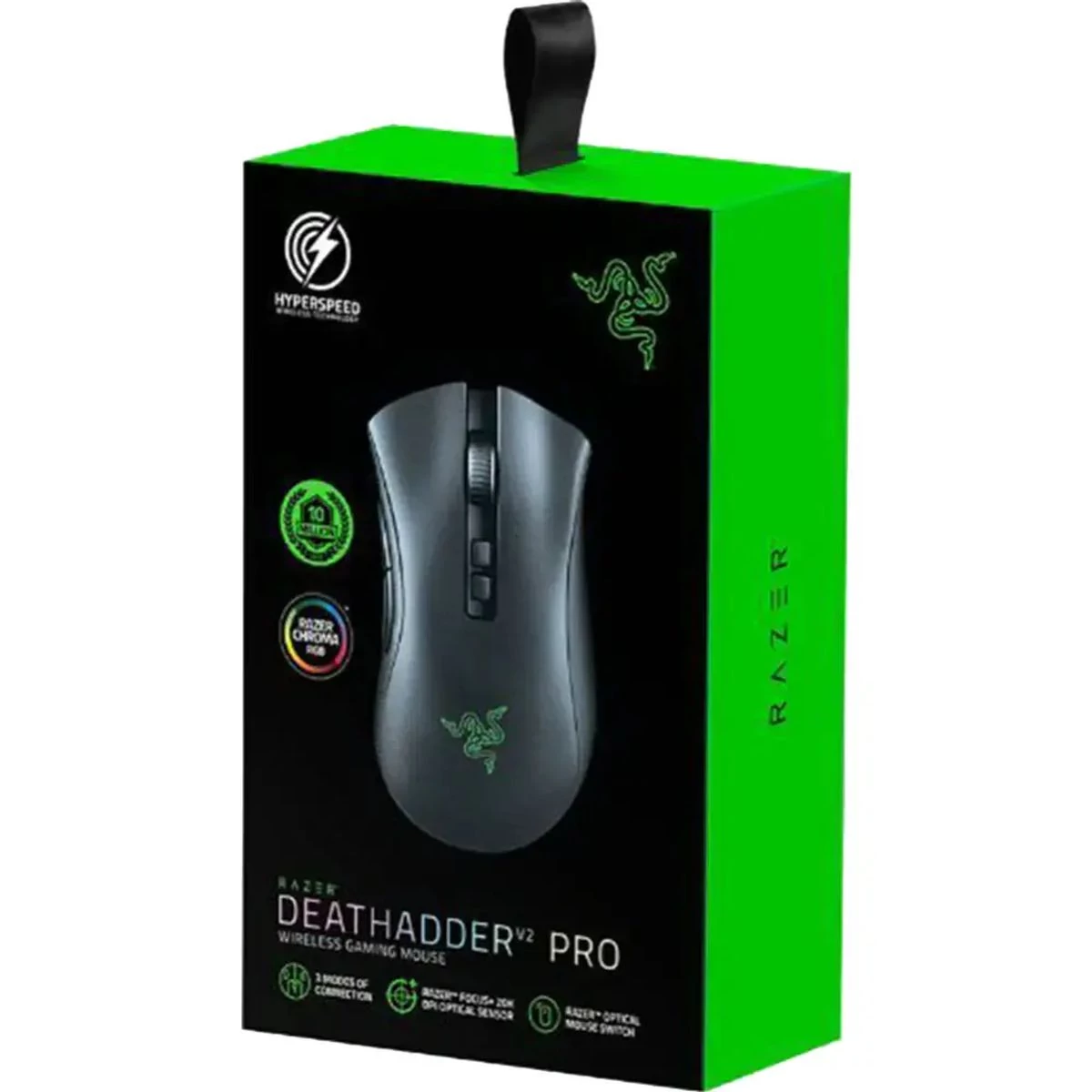 Kép 2/7 - Razer DeathAdder V2 X HyperSpeed vezeték nélküli egér, 7 gomb, RGB, fekete EU (RZ01-04130100-R3G1)