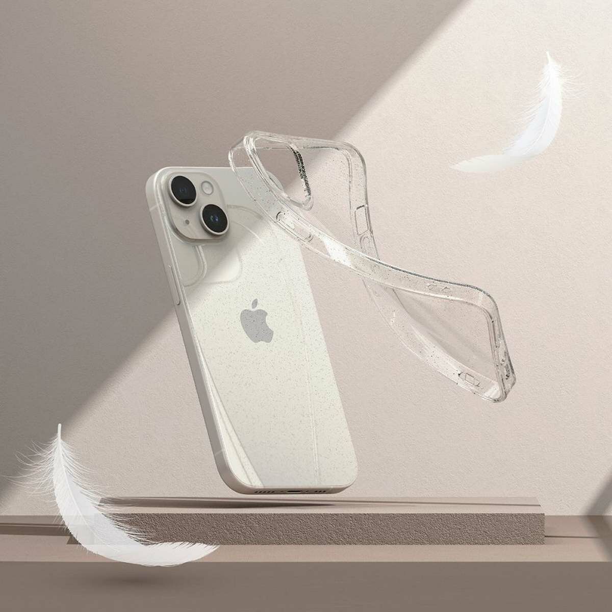 Kép 7/9 - Ringke iPhone 15 vékony csillámos átlátszó tok