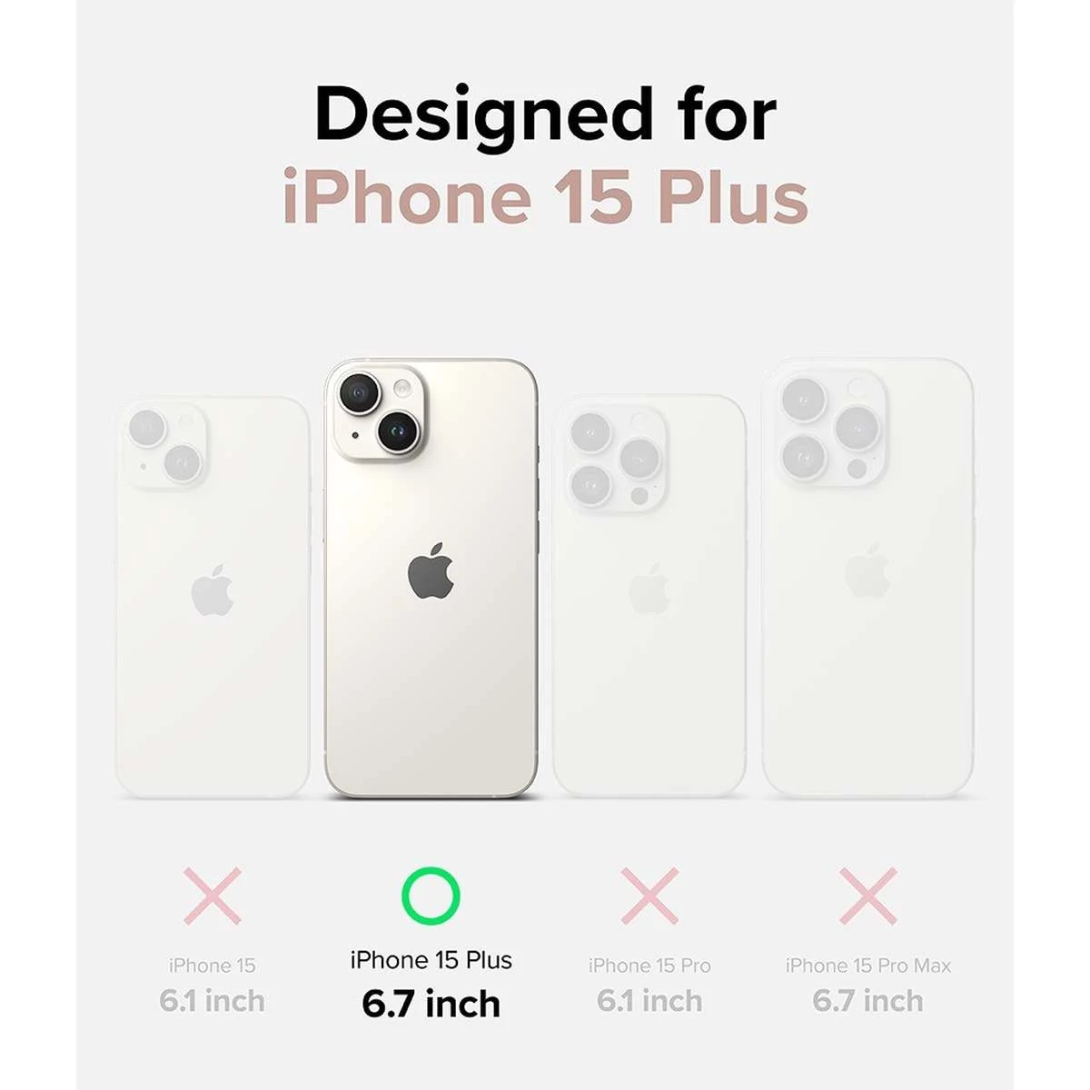 Kép 9/14 - Ringke iPhone 15 Plus vékony átlátszó tok