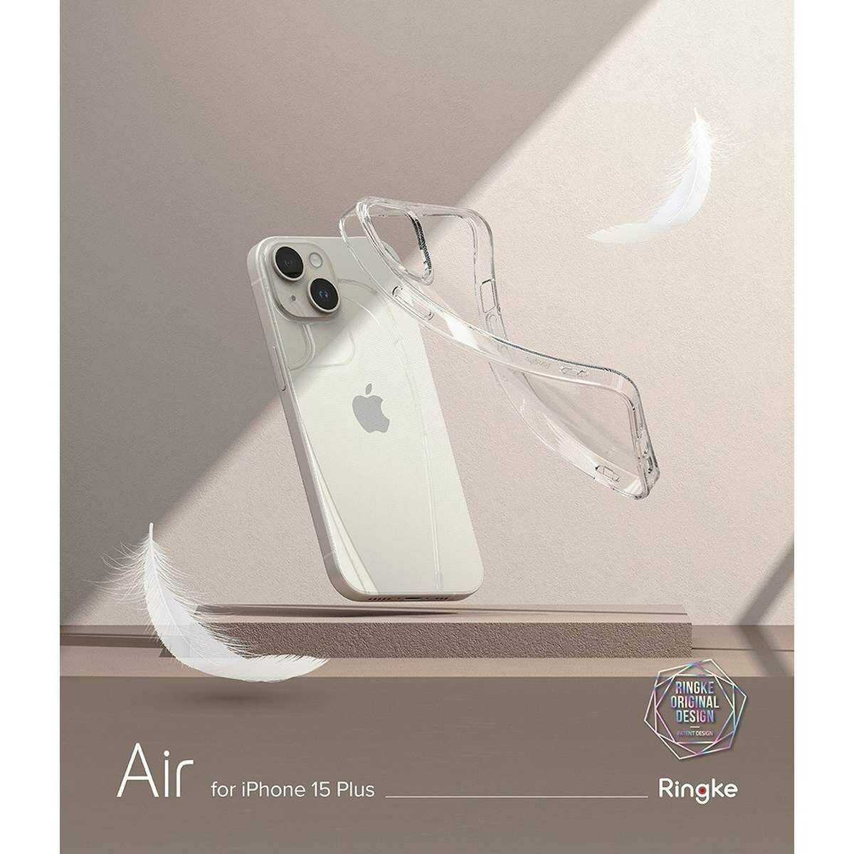 Kép 11/14 - Ringke iPhone 15 Plus vékony átlátszó tok