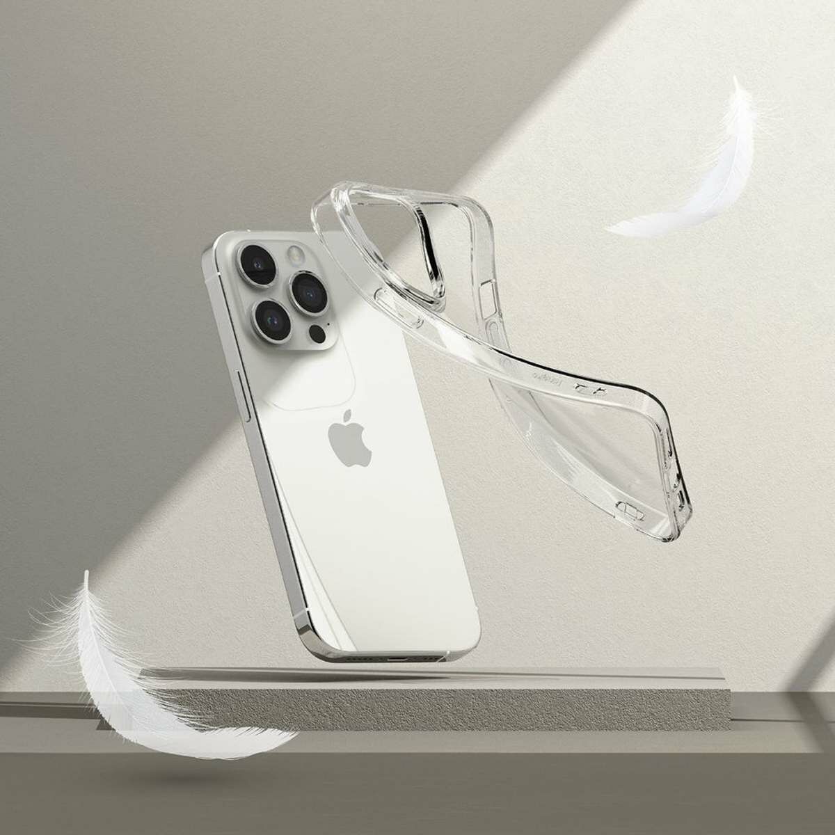 Kép 7/10 - Ringke iPhone 15 Pro vékony átlátszó tok