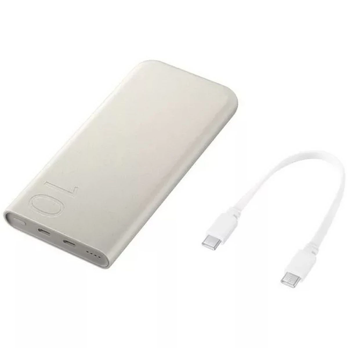 Kép 2/5 - Samsung külső akkumulátor, gyorstöltés, Type-C - Type-C 0.2m kábellel, 10.000mAh, 25W, bézs (EB-P340