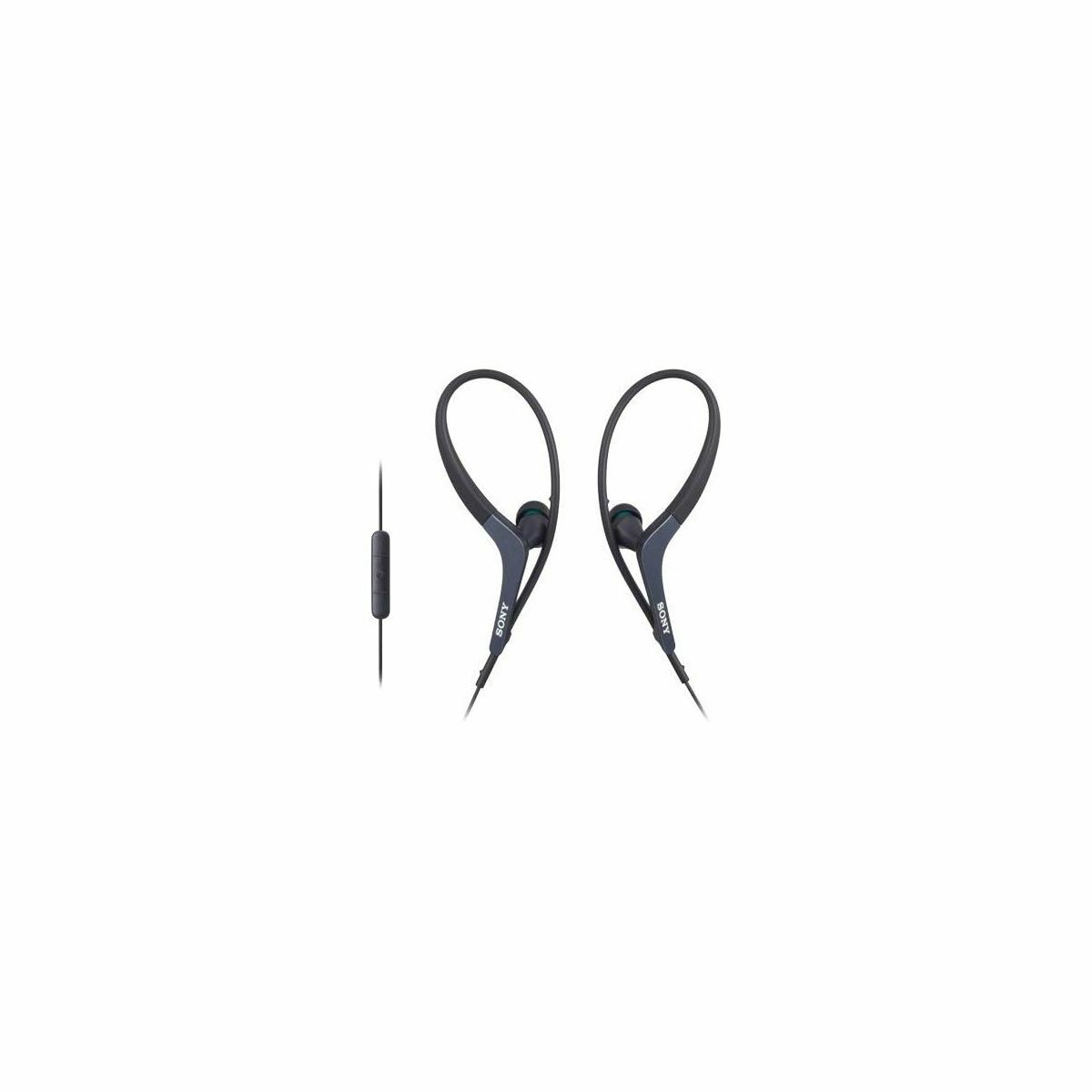 Kép 2/4 - Sony MDR-AS400 vezetékes sport fülhallgató, cseppálló, fekete EU