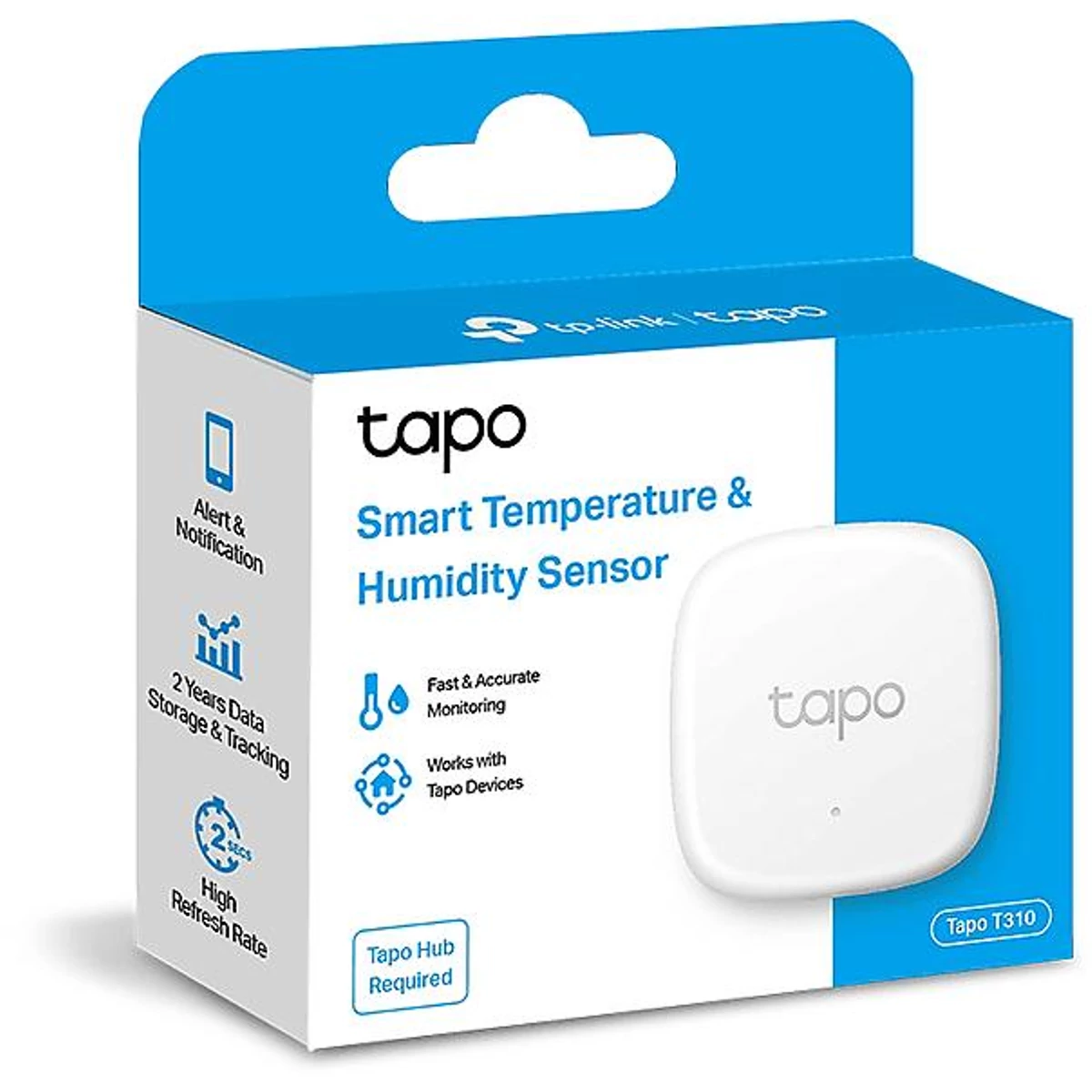 Kép 2/2 - TP-Link Tapo T310 okos hőmérséklet- és páratartalom mérő, fehér EU