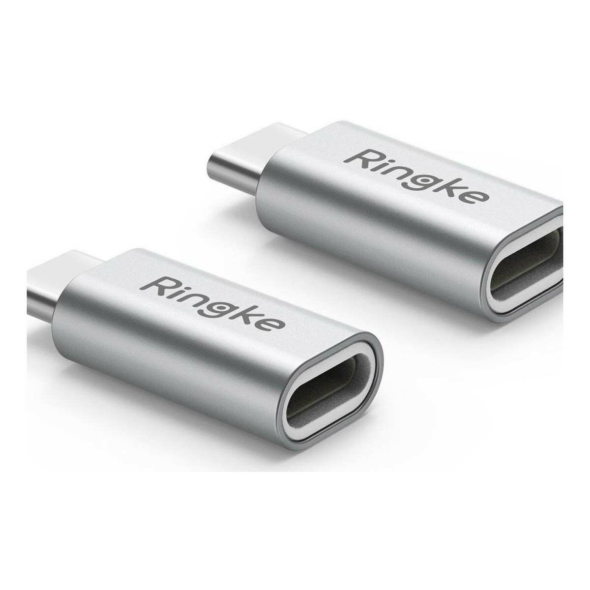Kép 2/4 - Ringke Lightning - USB-C adapter (2db) ezüst