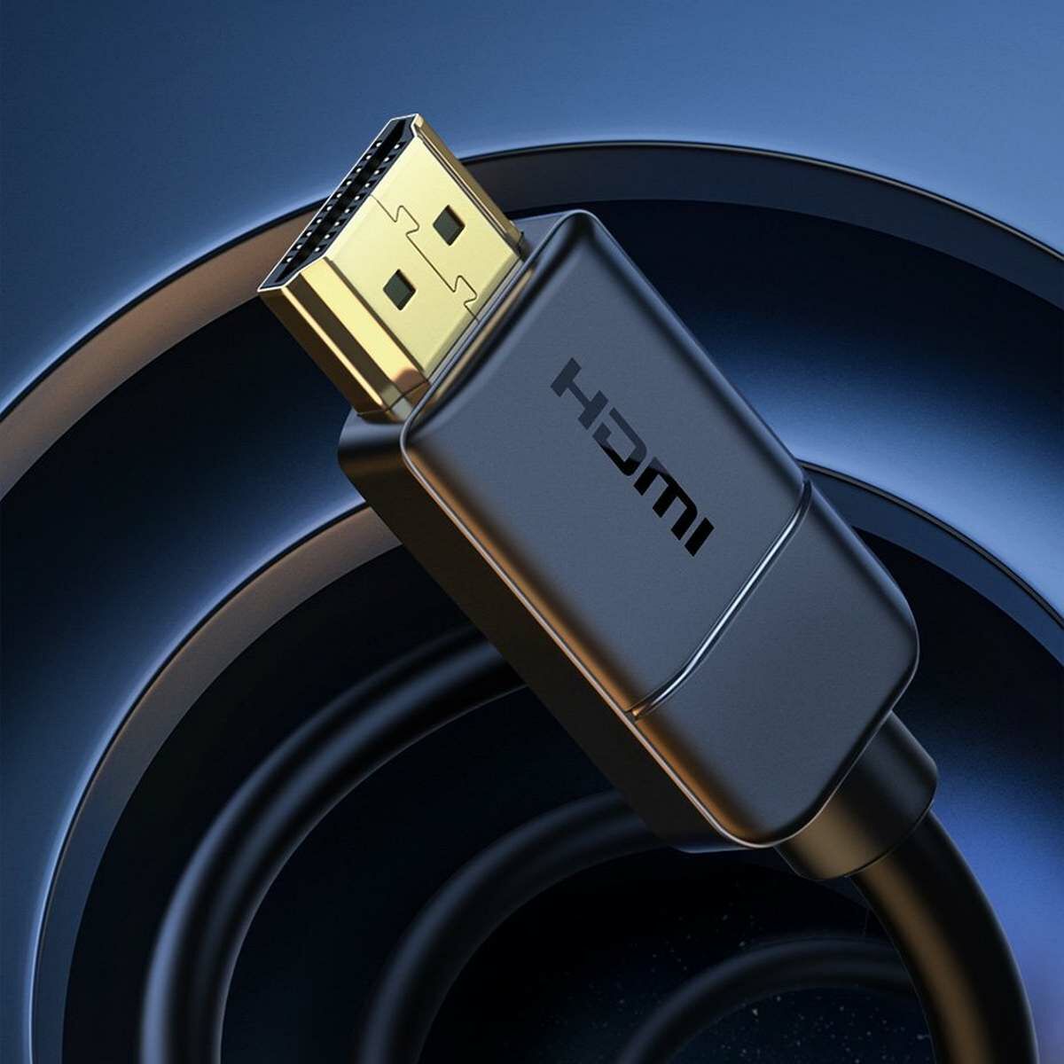 Kép 9/11 - Baseus High definition Series HDMI - HDMI kábel, 4K, 30 Hz, 3D, HDR, 18 Gbps, 8m, fekete (CAKGQ-E01)