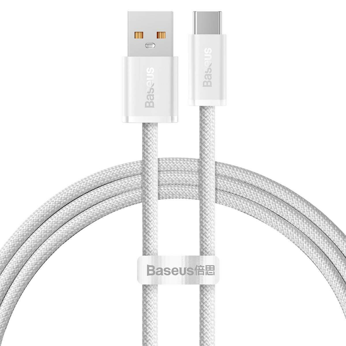 Kép 1/9 - Baseus Dynamic Series USB - USB-C adat- és töltőkábel, 100W, 1m, fehér (CALD000602)