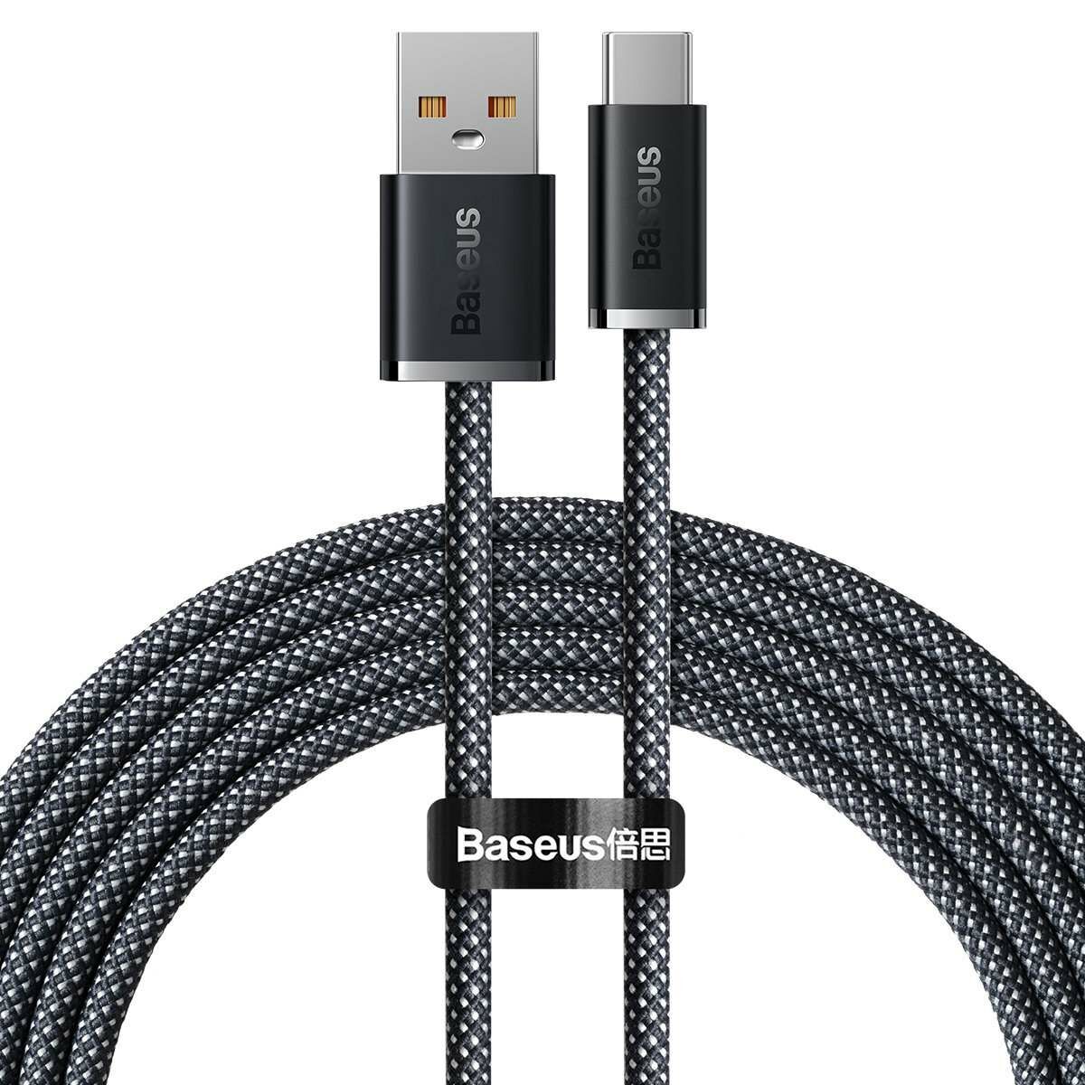 Baseus Dynamic Series USB - USB-C adat- és töltőkábel, 100W, 2m, szürke (CALD000716)