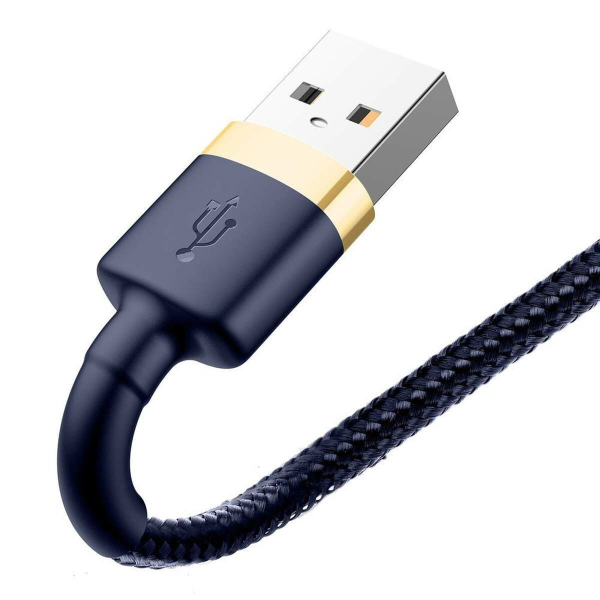 Kép 5/10 - Baseus Cafule Lightning-USB adat-és töltőkábel, QC 3.0, 1.5A, 2m, kék (CALKLF-CV3)