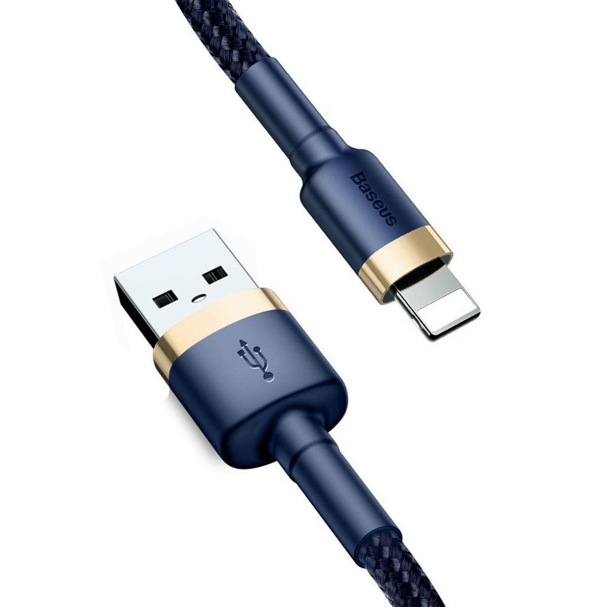 Kép 6/10 - Baseus Cafule Lightning-USB adat-és töltőkábel, QC 3.0, 1.5A, 2m, kék (CALKLF-CV3)