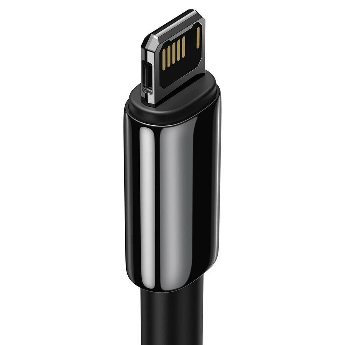 Kép 4/9 - Baseus Tungsten Series Lightining-USB  adat-és töltőkábel, 2.4A, 1m, fekete (CALWJ-01)