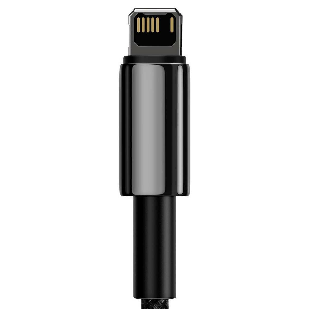 Kép 7/9 - Baseus Tungsten Series Lightining-USB  adat-és töltőkábel, 2.4A, 1m, fekete (CALWJ-01)