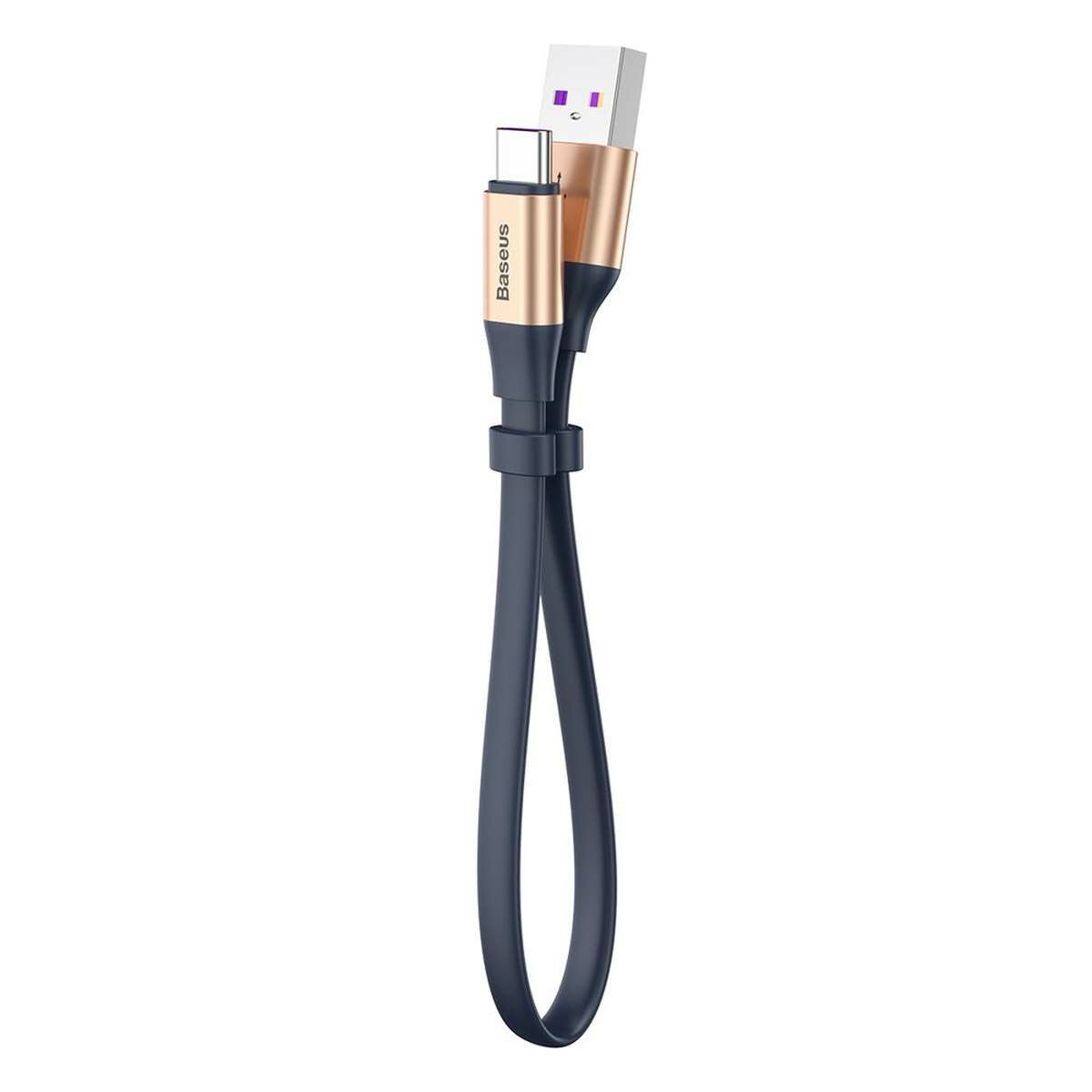 Kép 3/10 - Baseus Simple HW USB - USB-C adat- és töltőkébel, 40W, 5A, 23cm, arany (CATMBJ-BV3)